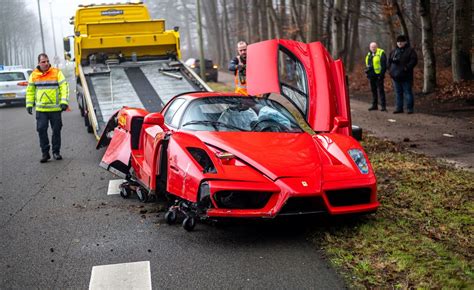 Pour One Out For This Ferrari Enzo Wrecked In The Netherlands Ferrari