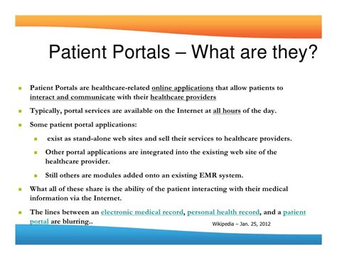 Patient Portals And Meaningful Use