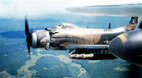 A 1 Skyraiders Unleashing Hell During Sar Mission In