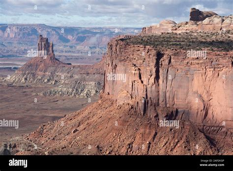 Orange Cliffs Overlook Canyonlands National Park Moab Utah Usa