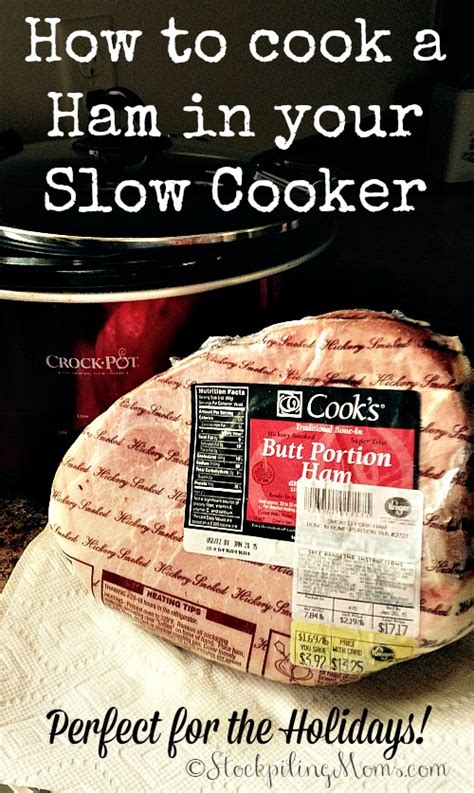 how to cook a ham in your slow cooker