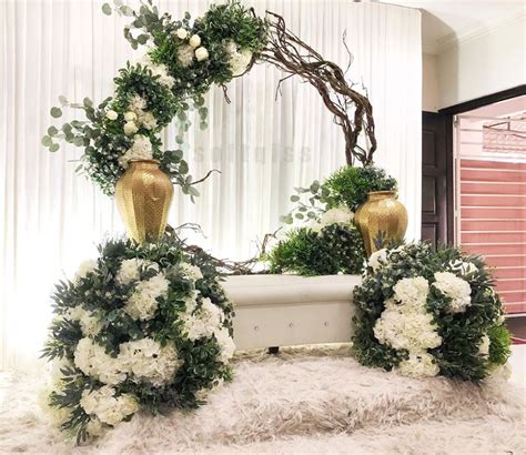 35 Mini Pelamin Yang Cantik And Simple Wedding Background Decoration