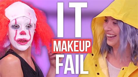 ‘it Pennywise Halloween Makeup Tutorial Fail Beauty Break Youtube