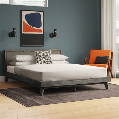 Merrinda Upholstered Platform Bed And Reviews