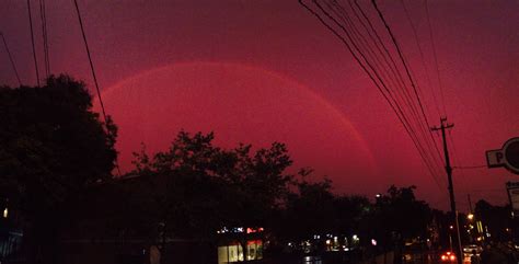 Awesome Night Rainbow Over Atlanta Pics