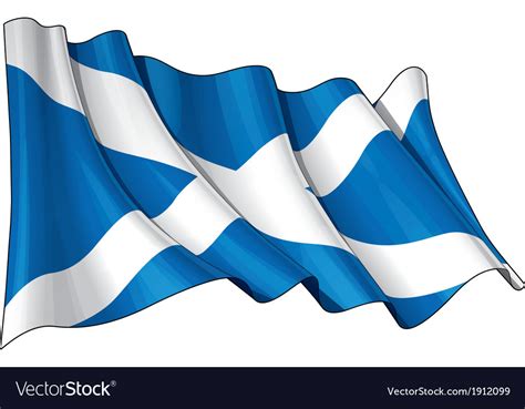 Scotland Flag Royalty Free Vector Image Vectorstock