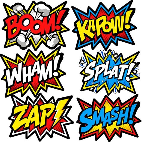 Bigtime Signs Large Superhero Word Cutouts Birthday Party Supplies Wa