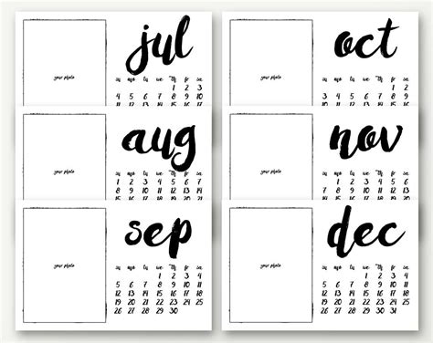 Printable 4x6 Calendar Template Template Calendar Design