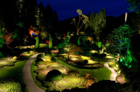 Sunken Garden Night Butchart Gardens In Victoria Bc Can Flickr