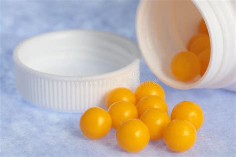 Yellow Pills Stock Image Image Of Medicine Prescription 12733527