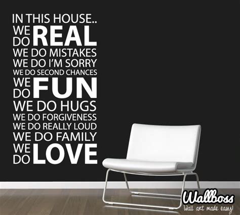 In This House We Do Wall Sticker By Wallboss Wallboss Wall Stickers