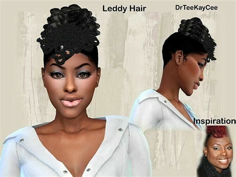 Leddy Updo Hair By Drteekaycee Sims 4 Cc Download