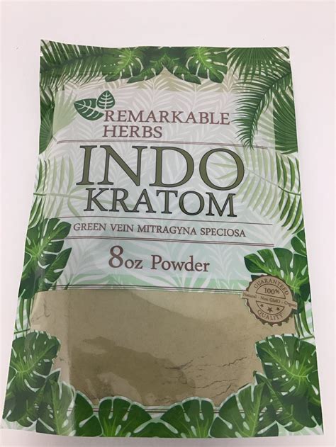 Remarkable Herbs Kratom Powder 8oz Thv Distribution Inc