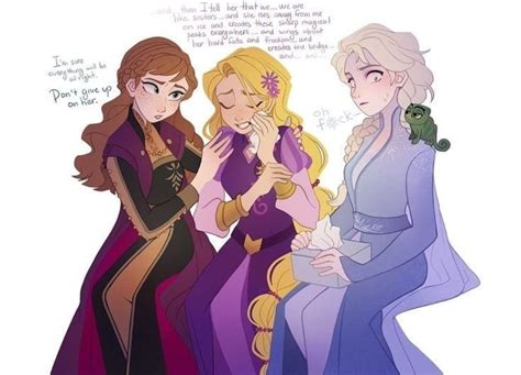 Rise Of The Brave Tangled Frozen Dragons Anna Rapunzel And Anna Disney Princess Art Disney