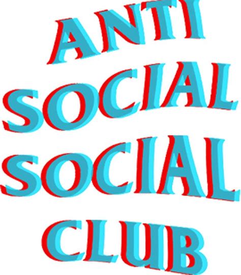 Anti Social Social Club Blue And Red Wall Collage Picture Collage