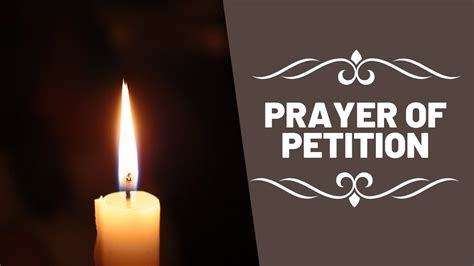 Prayer Of Petition Youtube