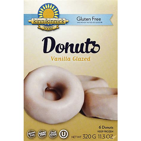 Kinnikinnick Foods Gluten Free Donuts Vanilla Glazed 6 CT Ice Cream
