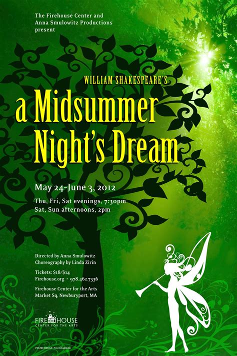 A Midsummer Nights Dream 2012 Poster Designed By Tim Hiltabiddle