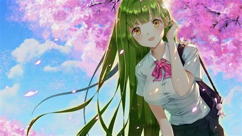 940798 anime girls anime green hair rare gallery hd wallpapers