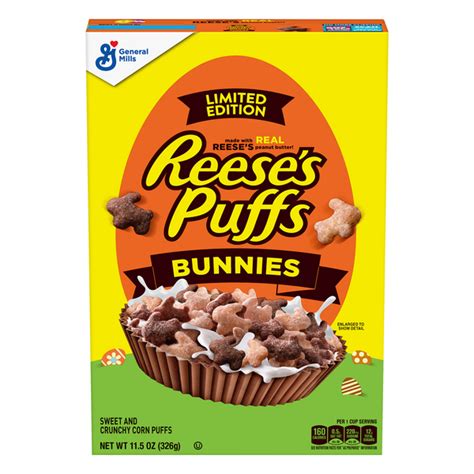 save on general mills reese s puffs cereal bunnies spring edition order online delivery stop