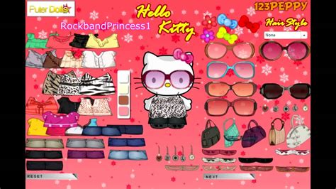 Hello Kitty Online Games Hello Kitty Dress Up Game Youtube