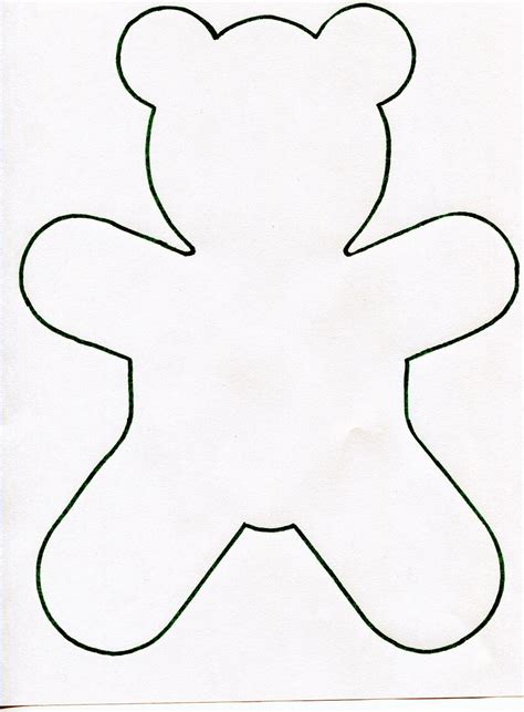 Teddy Bear Outline Printable Clipart Best