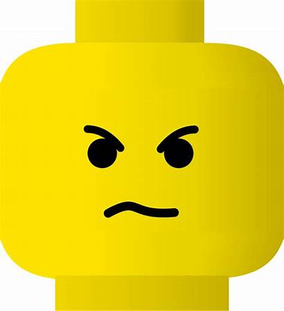 Angry Lego Face Clip Clipart Smiley Mad