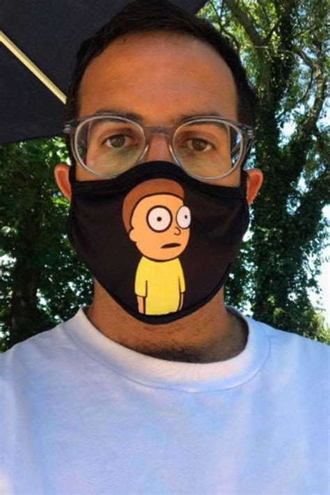 Rick And Morty Face Mask Morty Mask Latest Season Heist Etsy
