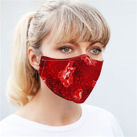 Face Mask Silk And Cotton Moulin Rouge Adult Energetic Nutrition