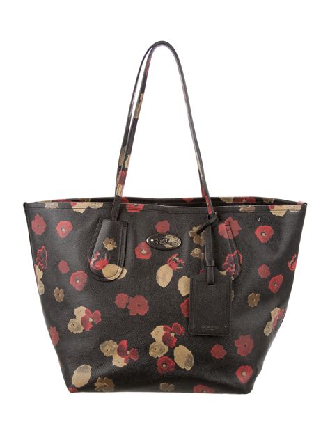 Coach Floral Print Taxi Tote Handbags Cch20731 The Realreal