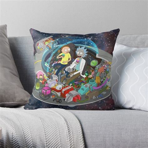 Rick And Morty Cut Away Pillow Covers