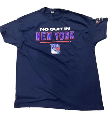2023 Ny Rangers Stanley Cup Playoffs T Shirt “no Quit In Ny“ 42223 Msg Sga 1490 Picclick