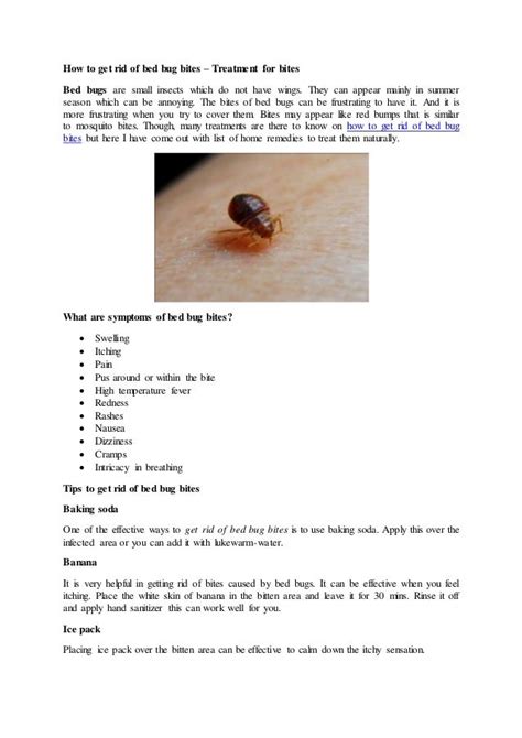 How To Get Rid Of Bed Bug Bites Treatement Tips Copy