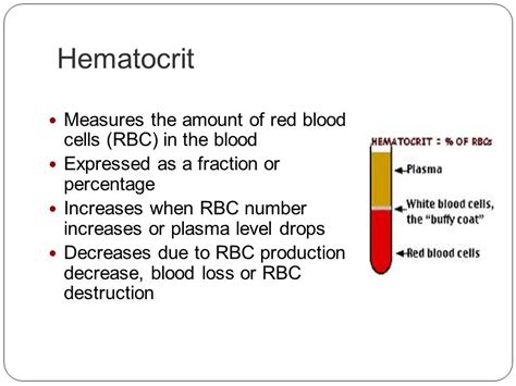 Increased Hemoglobin And Hematocrit Levels 10 High Red Blood Cell