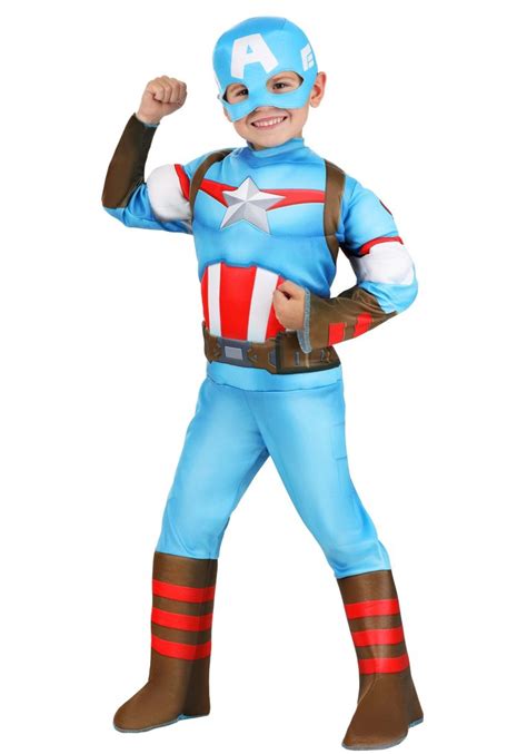 Our Hign Quality Material Jazwares Captain America Costume For Toddlers