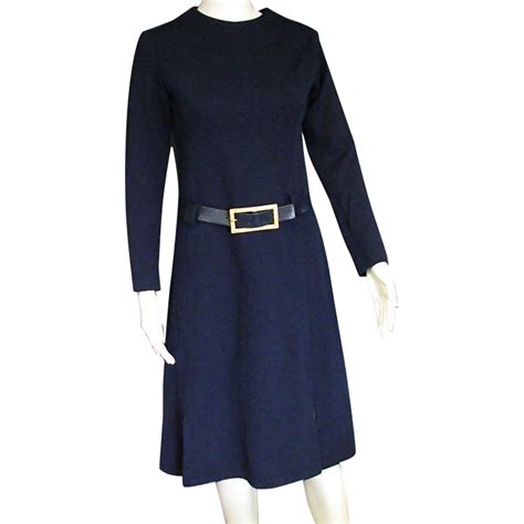 Vintage Mamselle Navy Blue Dress By Betty Carol Mjg Designs Ruby Lane