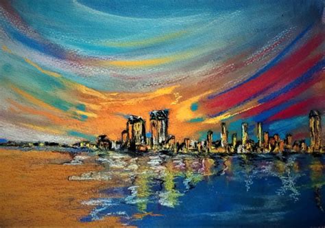 San Diegoskyline Painting By Benny Smet Artmajeur