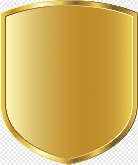 Badge Golden Shining Shield Template Angle Golden Frame Png Pngwing