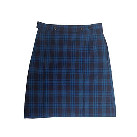 Tauranga Girls College Junior Navyblue Check Skirt Tauranga Girls