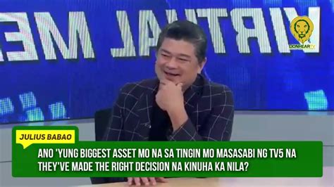 Julius Babao Maintains That He Remains Incorruptible Youtube