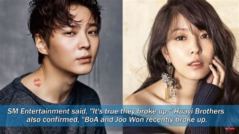 joo won and boa confirmed to have broken up after a year of dating k people koreaportal