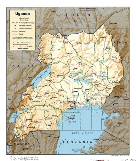 Detailed Map Of Uganda