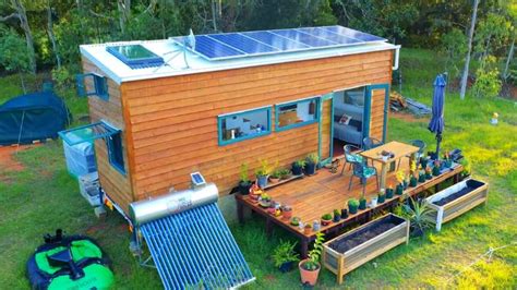 Self Built Solar Powered Off The Grid Tiny House