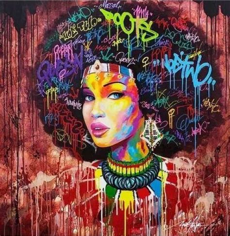 Pin By Towanda Connor On Afro Centric Art Graffiti Wall Art Street