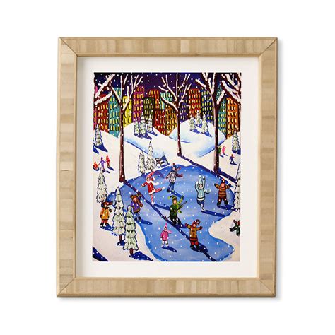 Winter Fun In The City Framed Wall Art Renie Britenbucher