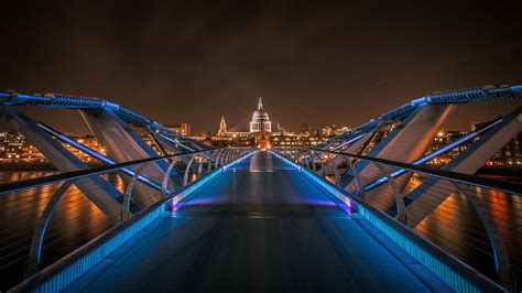 Millennium Bridge With St Pauls Cathedral In The