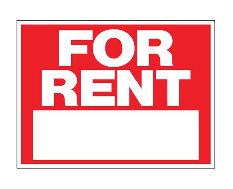 Buy Our For Rent Corrugated Plastic Sign From Signs World Wide