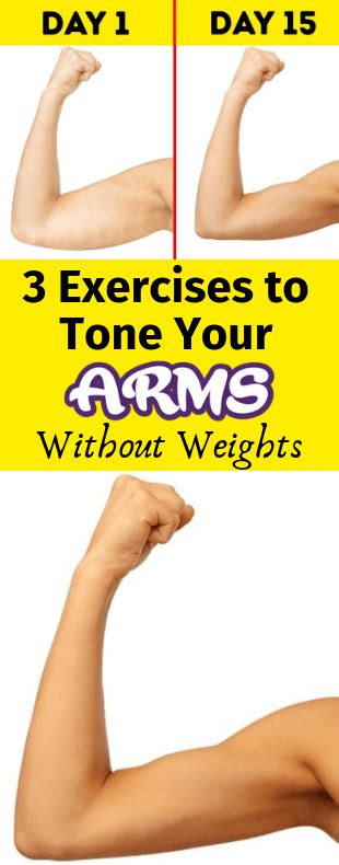 3 Exercises To Tone Your Arms Without Weights The Arms Are One Of The