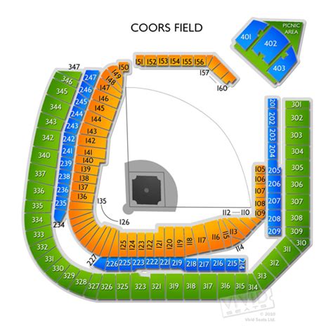 Row Seat Number Coors Field Seating Chart