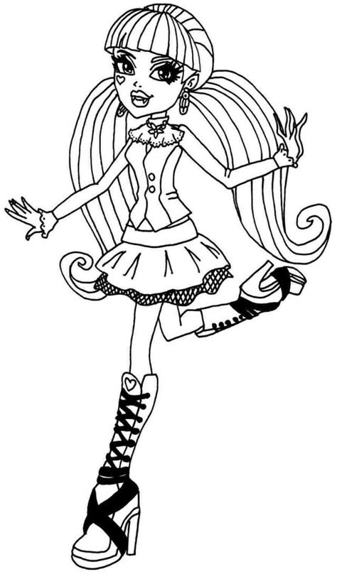 Dibujo De Monster High Draculaura Para Colorear Dibujos